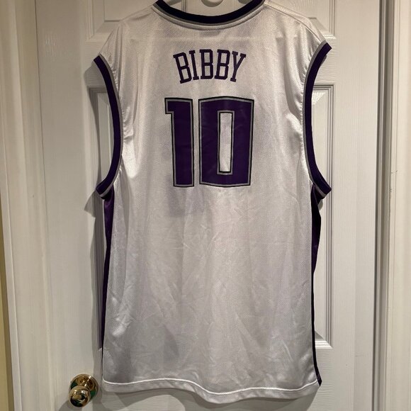 Mike Bibby #10 Sacramento Kings 2001 Reebok White NBA Jersey - Picture 2 of 5